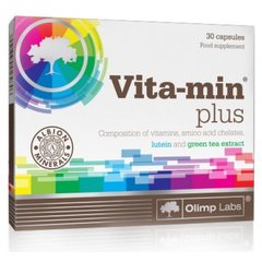 Вітамінно-мінеральний комплекс, Vita-Min Plus, Olimp, 30 капсул - фото