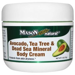 Крем для тела с авокадо, чайным деревом и минералами Мертвого мора, 57 г - фото