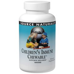 Дитячі жувальні вітаміни для імунної системи, Wellness, Source Naturals, 60 пластинок - фото