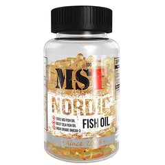 Норвезький риб'ячий жир, Nordic Fish Oil (Omega 3), MST Nutrition, 90 гелевих капсул - фото