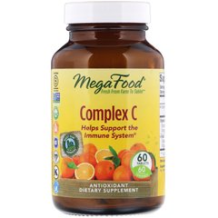 Комплекс вітаміну С, Complex C, MegaFood, 60 таблеток - фото