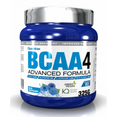 Комплекс амінокислот, BCAA 4, Quamtrax, смак блакитна малина, 325 г - фото
