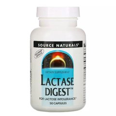 Лактаза, Lactase Digest, Source Naturals, 90 капсул - фото