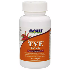 Витамины для женщин, EVE Women's Multi, Now Foods, 90 желатиновых капсул - фото