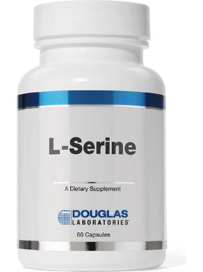 L-серин 500 мг, L-Serine, Douglas Laboratories, 60 Капсул - фото