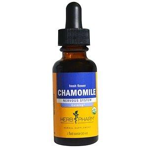 Ромашка, экстракт цветов, Chamomile, Herb Pharm, органик, 30 мл - фото