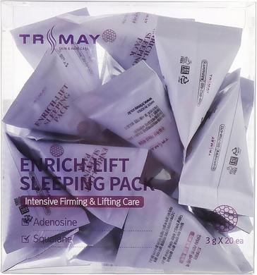 Ночная маска для повышения эластичности кожи, Enrich-lift Sleeping Pack, Trimay, 20 шт x 3 г - фото