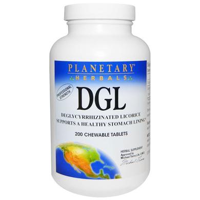 Корінь солодки (Deglycyrrhizinated Licorice), Planetary Herbals, 200 таблеток - фото
