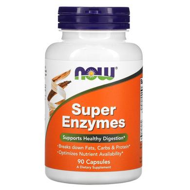 Травні ферменти, Super Enzymes, Now Foods, 90 капсул - фото