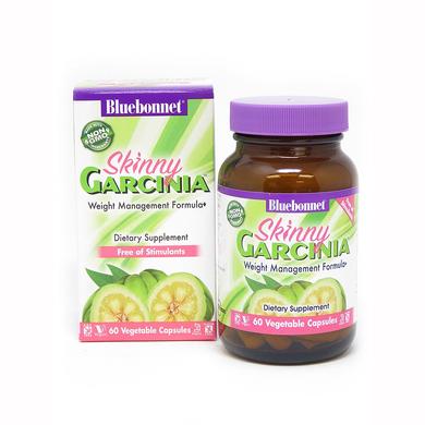 Гарцинія, формула управління вагою, Skinny Garcinia, Bluebonnet Nutrition, 60 вегетаріанських капсул - фото