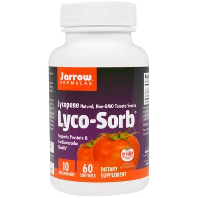 Лікопін (Lycopene), Jarrow Formulas, 10 мг, 60 гелевих капсул - фото