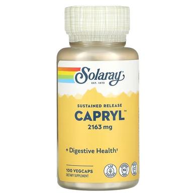 Каприлова кислота, Capryl, Solaray, поступове вивільнення, 100 капсул - фото
