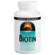 Біотин, Biotin, Source Naturals, 600 мкг, 200 таблеток, фото – 1