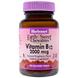 Вітамін В12 (ціанокобаламін), Vitamin B12, Bluebonnet Nutrition, малина, 2000 мкг, 90 жувальних таблеток, фото – 1