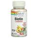 Биотин, Biotin, Solaray, фруктовый вкус, 5000 мкг, 60 конфет, фото – 1
