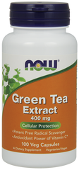 Экстракт зеленого чая, EGCg (Green Tea), Now Foods, 400 мг, 100 капсул - фото