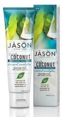 Зубна паста Освіжаюча з маслом кокоса і евкаліпта Simply Coconut, Jason Natural, 119 г - фото
