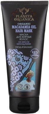 Маска для волосся Macadamia oil догляд та баланс для жирних, Planeta Organica, 200 мл - фото