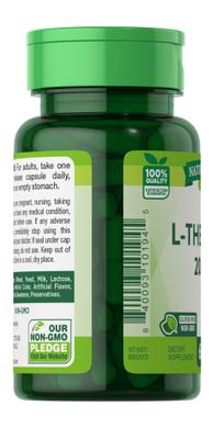 L-теанин, L-теанин, 200 мг, Nature's Truth, 60 капсул - фото