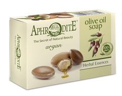 Натуральное оливковое мыло с аргановым маслом, Aphrodite, 100 г - фото