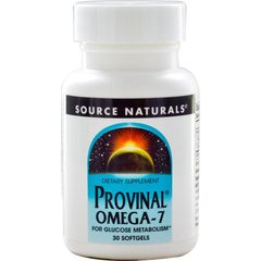 Омега 7, Provinal Omega-7, Source Naturals, 30 капсул - фото