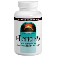 Триптофан (L-Tryptophan), Source Naturals, 500 мг, 60 таблеток - фото
