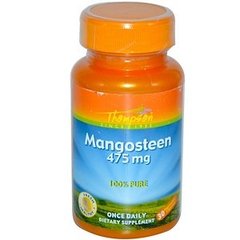 Мангостин, Mangosteen, Thompson, 475 мг, 30 капсул - фото