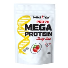 Протеин Мега протеин PRO 70, Vansiton, клубника 900 г - фото