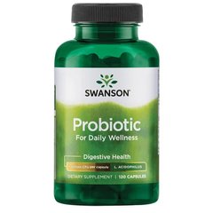 Пробиотик для ежедневного здоровья, Probiotic for Daily Wellness, Swanson, 1 миллиард КОЕ, 120 капсул - фото