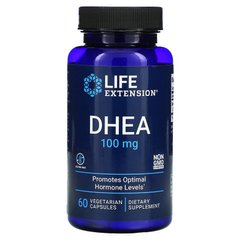 ДГЭА, DHEA, Life Extension, 100 мг, 60 капсул - фото