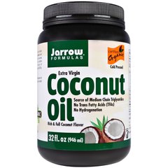 Кокосовое масло, Coconut Oil, Jarrow Formulas, органическое, 946 г - фото
