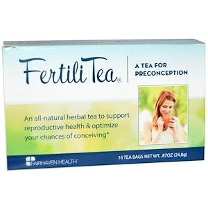 Чай для зачаття (жіночий), Fairhaven Health, смак м'яти, 16 пак., 24.8 г - фото