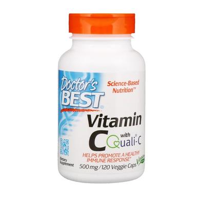 Вітамін С, Vitamin C, Doctor's Best, 500 мг, 120 капсул - фото