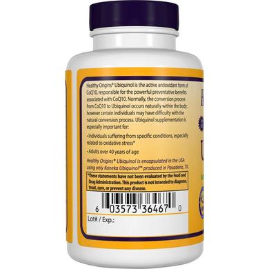 Убихинол коэнзим CoQ10, Healthy Origins, 100 мг, 60 капсул - фото