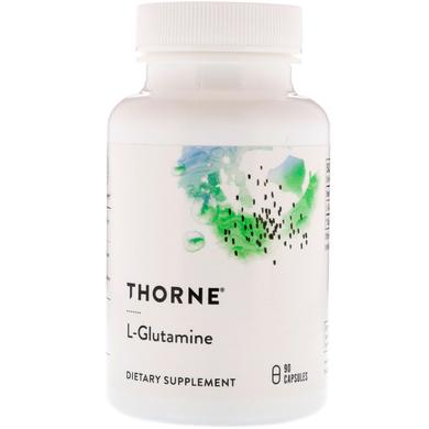 L- глютамін, L-Glutamine, Thorne Research, 90 капсул - фото