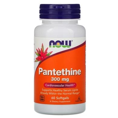 Пантетин, Pantethine, Now Foods, 300 мг, 60 капсул - фото