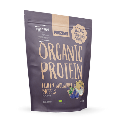 Протеїн, Organic Vegetable Protein, чорничний маффин, Prozis, 900 г - фото
