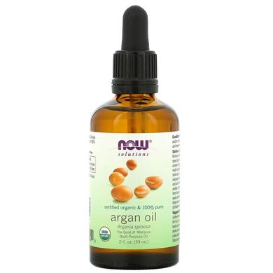 Арганова олія, Argan Oil, Now Foods, Solutions, органік, (59 мл) - фото