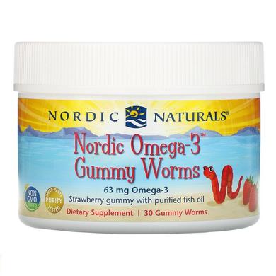 Риб'ячий жир для дітей (полуниця), Omega-3 Gummy, Nordic Naturals, 30 желе - фото
