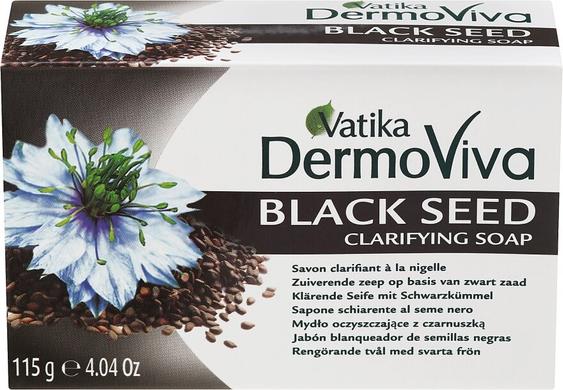 Мыло с черным тмином, Vatika Dermoviva, Dabur, 115 г - фото