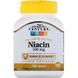 Витамин В3 (ниацин), Niacin, 21st Century, медленное высвобождение, 500 мг, 100 таблеток, фото – 1