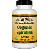 Спирулина, Spirulina, Healthy Origins, органик, 500 мг, 180 таблеток, фото