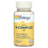 Вітаміни групи В, Methyl B-Complex 50, Solaray, 60 вегетаріанських капсул, фото