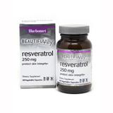 Ресвератрол, Resveratrol Beautiful Ally, Bluebonnet Nutrition, 250 мг, 60 рослинних капсул, фото
