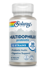 Пробиотики, Multidophilus 12, Solaray, 20 млрд КОЕ, 50 капсул - фото