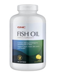 Омега 3 рыбий жир, Gnc, 360 капсул - фото