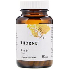 Сахаромицеты буларди, Sacro-B Probiotic, Thorne Research, 60 капсул - фото