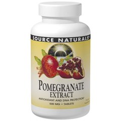 Экстракт граната, Pomegranate Extract, Source Naturals, 240 таблеток - фото