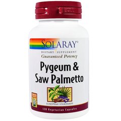 Пиджеум и Со пальметто, Pygeum & Saw Palmetto, Solaray, 120 капсул - фото