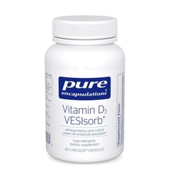 Вітамін D3 VESIsorb, Vitamin D3 VESIsorb, Pure Encapsulations, 60 капсул - фото